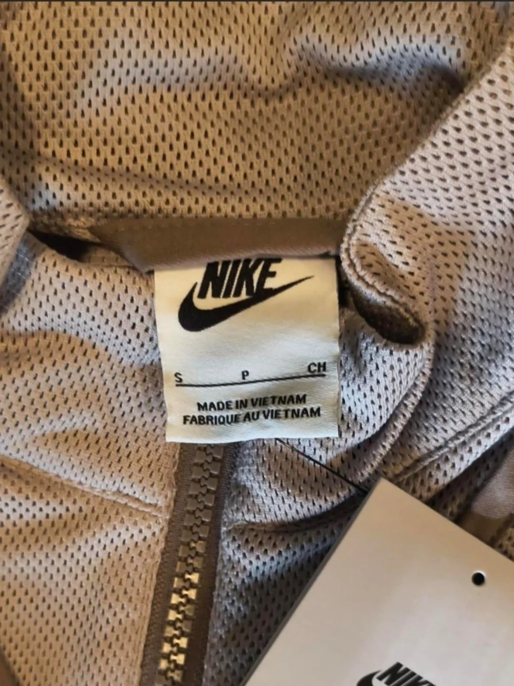 Nike Men’s Taupe Full‑Zip Track Jacket